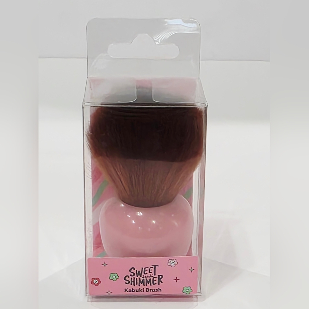 Ulta Sweet & Shimmer KABUKI BRUSH Pink Powder Face Cosmetic Makeup Tool 3 in New